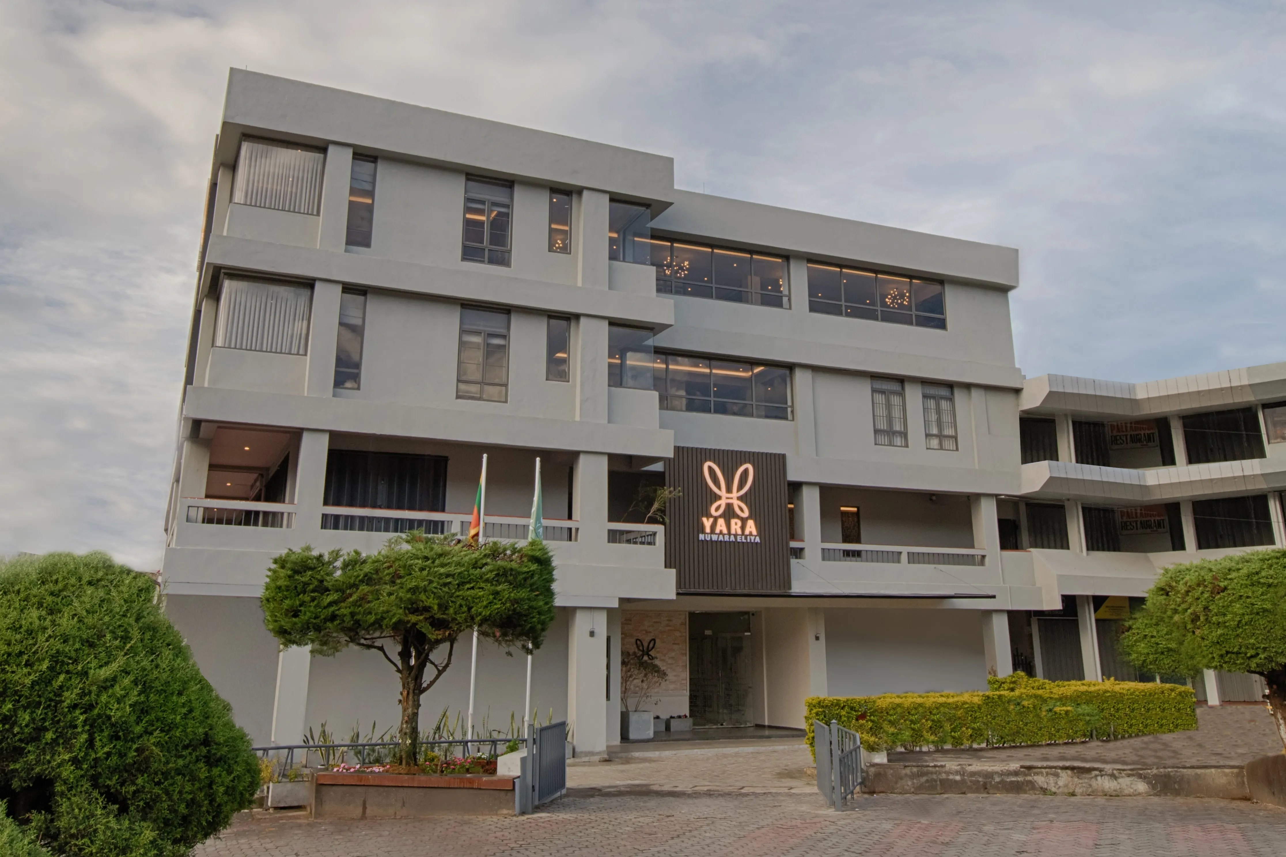 Außenfassade eines Hotels